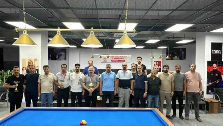 Elazığ’da 2. Etap 3 Bant Bilardo İl Şampiyonası Gerçekleştirildi